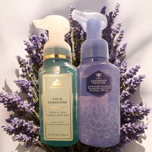 Bath & Body Works White Barn LAVENDER VETIVER & SEA & SANDSTONE Hand Soap